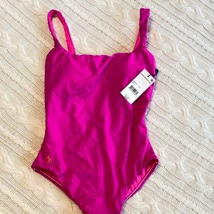 NWT Ralph Lauren swimsuit XXS fuchsia
